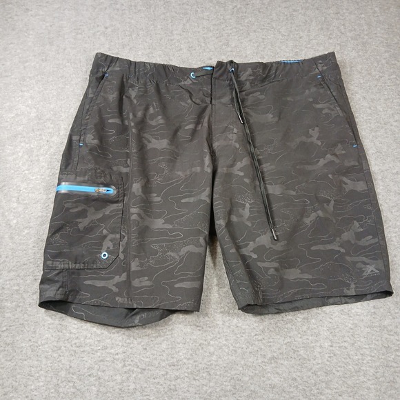 ZeroXposur Other - ZeroXposur Board Shorts Mens XXL Black Camo Swim Trunks‎ Cargo Pocket TM2315